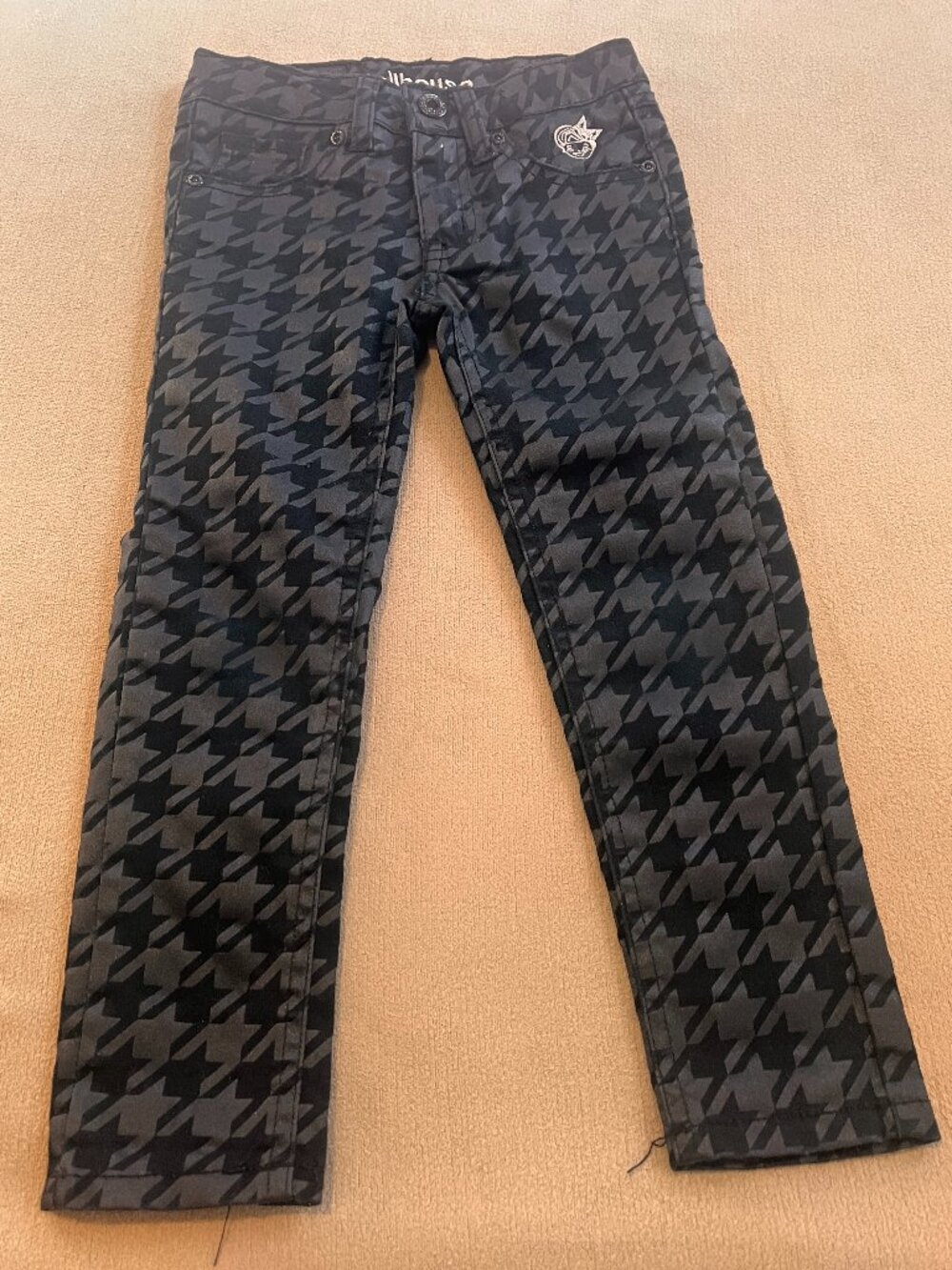 Dollhouse Girls Black & Gray Skinny Jeans/Pants Size 4